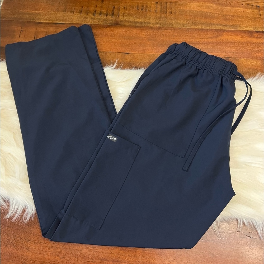 Healwear Scrub Pants Small Navy Blue Stretch Medical Nurse Uniform